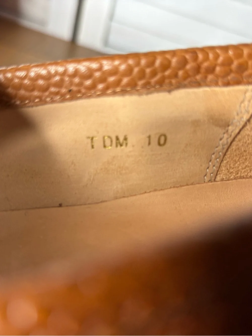 3DM Lifestyle Lorenzo Cognac Brown Pebble Grain Leather Bit Loafers US Men's 11